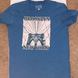 SIZE MEDIUM BLUE FREE STATE BROOKLYN NEW YORK